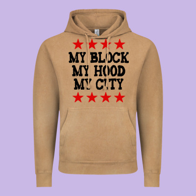 My Block My Hood My City Vintage Hoodie Designed By Artisfamous