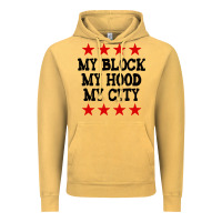 Vintage Mustard my block my hood my city Vintage Hoodie - artisFamous