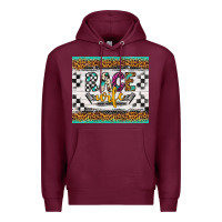 Burgundy race wife Premium Hoodie - Artiststas