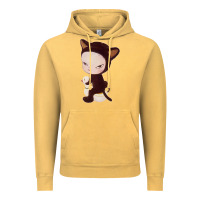 Vintage Mustard Yoshitomo Nara Cute Cat Vintage Hoodie - artisFamous