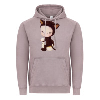 Vintage Zinc Yoshitomo Nara Cute Cat Vintage Hoodie - artisFamous