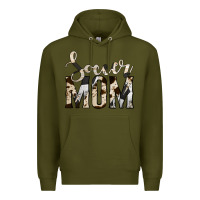 Army Green soccer mom Premium Hoodie - Jasminsmagicworld
