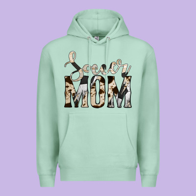 Soccer Mom Premium Hoodie Designed By Jasminsmagicworld