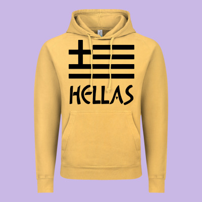 Greece Hellas Vintage Hoodie Designed By Artisfamous