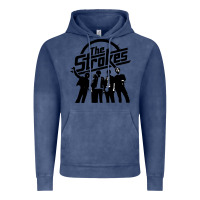Vintage Denim Black Man Vintage Hoodie - artisFamous