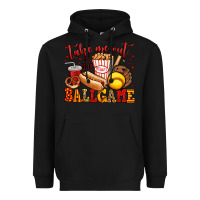 Black take me out to the ball game softball Heavyweight Hoodie - Jasminsmagicworld