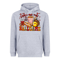 Heather Grey take me out to the ball game softball Heavyweight Hoodie - Jasminsmagicworld