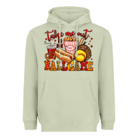 Matcha take me out to the ball game softball Heavyweight Hoodie - Jasminsmagicworld