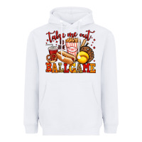 White take me out to the ball game softball Heavyweight Hoodie - Jasminsmagicworld