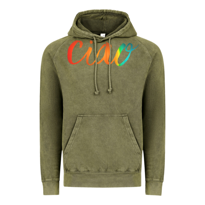 Ciao Italian Saying Vintage Hoodie by artisFamous | Teevron