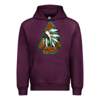 Mauve Wine indian headdress arrowhead Urban Hoodie - Jasminsmagicworld