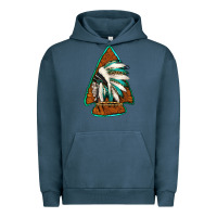 Pigment Midnight Navy indian headdress arrowhead Urban Hoodie - Jasminsmagicworld