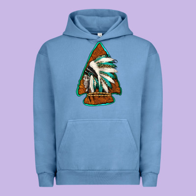 Indian Headdress Arrowhead Urban Hoodie Designed By Jasminsmagicworld