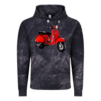 Cloud Black classic italian vespa scooter Vintage Hoodie - artisFamous