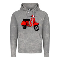 Cloud Rock classic italian vespa scooter Vintage Hoodie - artisFamous