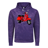 Cloud Purple classic italian vespa scooter Vintage Hoodie - artisFamous