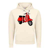 Vintage Artic classic italian vespa scooter Vintage Hoodie - artisFamous