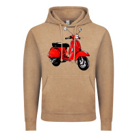 Vintage Coffee classic italian vespa scooter Vintage Hoodie - artisFamous