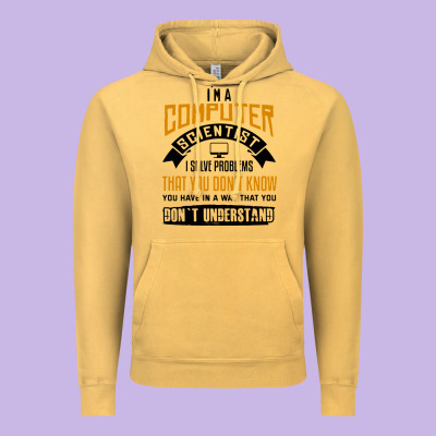 Computer Scientist Programmer Vintage Hoodie Designed By Artisfamous