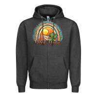Charcoal Heather desert darlin' rainbow Zipper Hoodie - JahusDesignShop