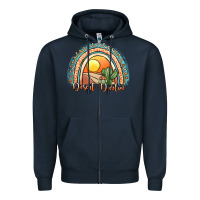 Navy desert darlin' rainbow Zipper Hoodie - JahusDesignShop