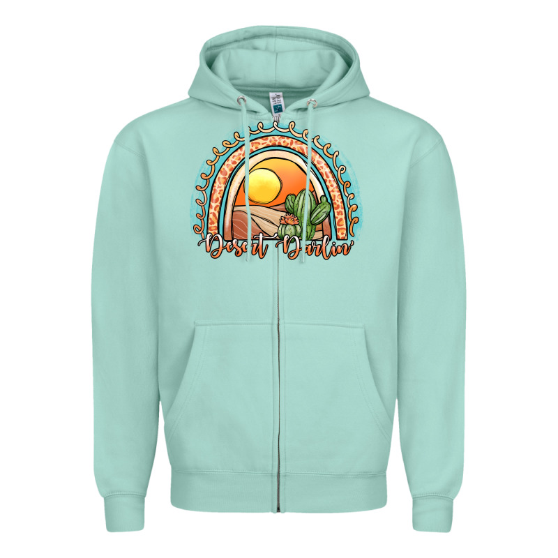 Desert Darlin' Rainbow Zipper Hoodie by JahusDesignShop | Teevron
