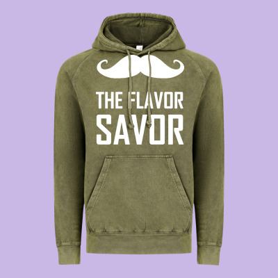 Mustache The Flavor Savor Vintage Hoodie Designed By Artisfamous