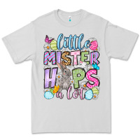 Dove Grey Easter Day Little mister hops a lot Premium Tee - OliviaCreatesArt