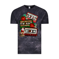 Cloud Black christmas cassette gemstone Vintage Tee - FaDigitalArtStudio