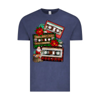 Vintage Denim christmas cassette gemstone Vintage Tee - FaDigitalArtStudio
