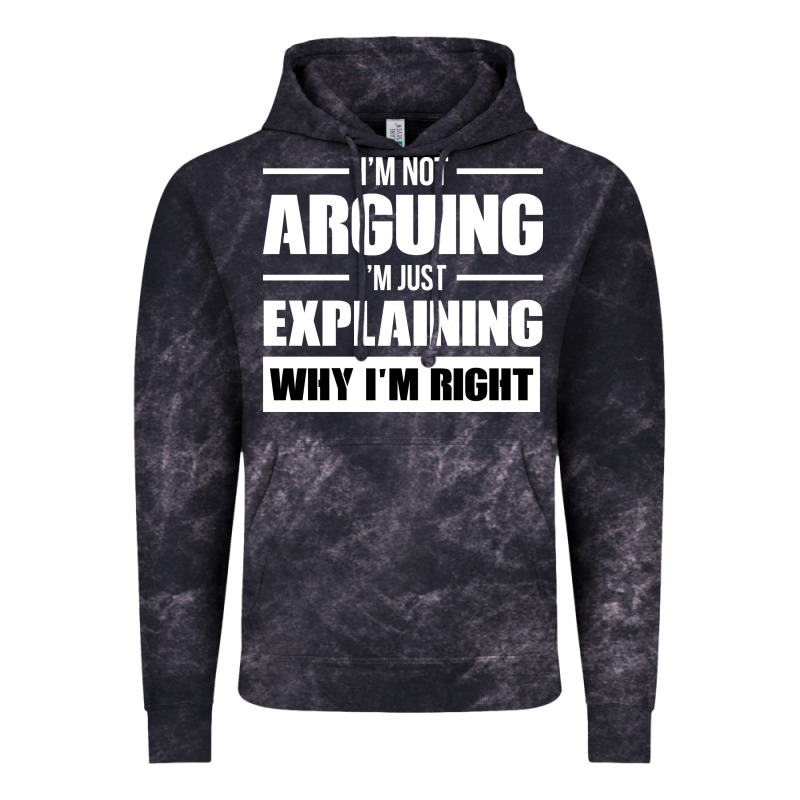 I'm Not Arguing I'm Just Explaining Why I'm Right Funny Vintage Hoodie by artisFamous | Teevron