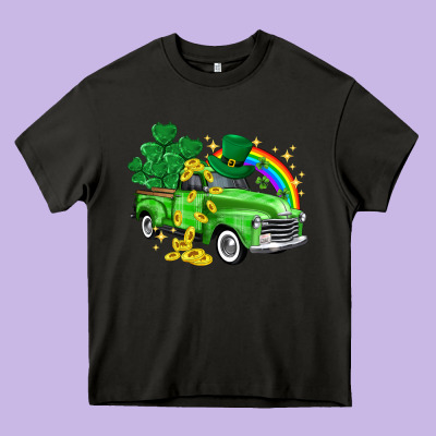 Western Truck St. Patrick's Day Heavy Core Tee Designed By Howdyjamesfarm