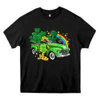 Black western truck St. Patrick's Day Heavy Core Tee - HowdyJamesFarm