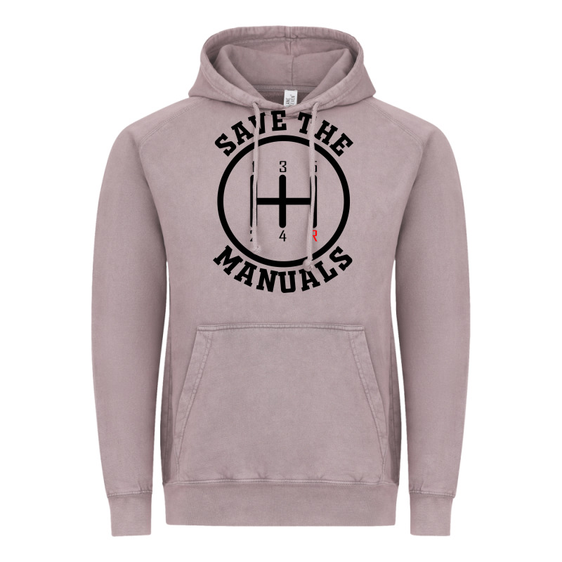 Save The Manuals (black) Vintage Hoodie by artisFamous | Teevron