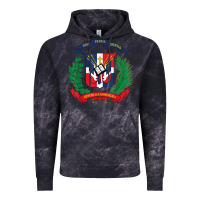 Cloud Black dominican republic flag national emblem republica dominicana t shirt Vintage Hoodie - artisFamous