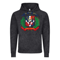 Vintage Black dominican republic flag national emblem republica dominicana t shirt Vintage Hoodie - artisFamous
