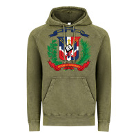 Vintage Olive dominican republic flag national emblem republica dominicana t shirt Vintage Hoodie - artisFamous