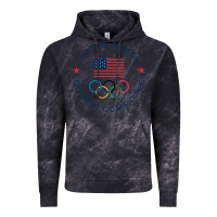 Cloud Black Olympic Rings Vintage Hoodie - artisFamous