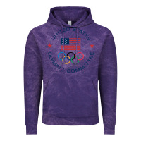Cloud Purple Olympic Rings Vintage Hoodie - artisFamous