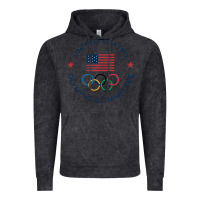 Vintage Black Olympic Rings Vintage Hoodie - artisFamous