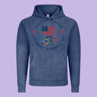Olympic Rings Vintage Hoodie Designed By Artisfamous