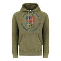 Vintage Olive Olympic Rings Vintage Hoodie - artisFamous