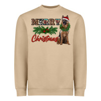 Mushroom merry christmas german shepherd Heavyweight Sweatshirt - RanaPortraitStore