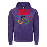 Cloud Purple Olympic Rings Vintage Hoodie - artisFamous