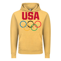 Vintage Mustard Olympic Rings Vintage Hoodie - artisFamous