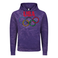 Cloud Purple Olympic Rings Vintage Hoodie - artisFamous