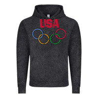 Vintage Black Olympic Rings Vintage Hoodie - artisFamous