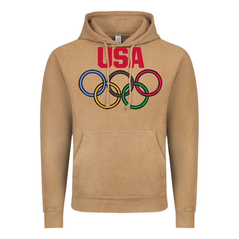 Olympic Rings Vintage Hoodie by artisFamous | Teevron