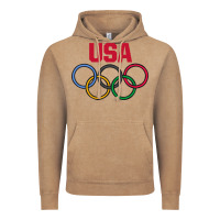 Vintage Coffee Olympic Rings Vintage Hoodie - artisFamous