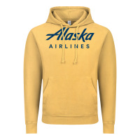 Vintage Mustard Alaska Airlines Vintage Hoodie - artisFamous